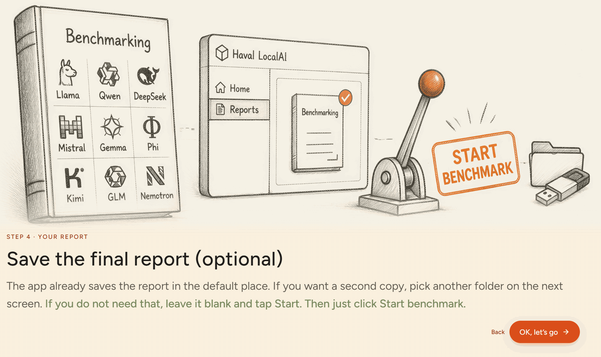 Guide step 4 intro: Save the final report